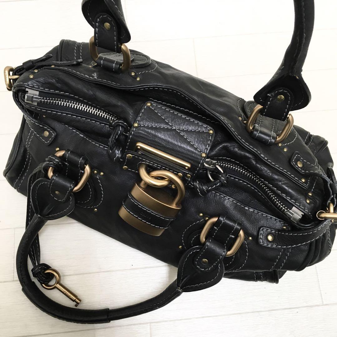 ☆超美品・シリアル付☆ Chloé パディントン ミディアム レザーハンドバッグ