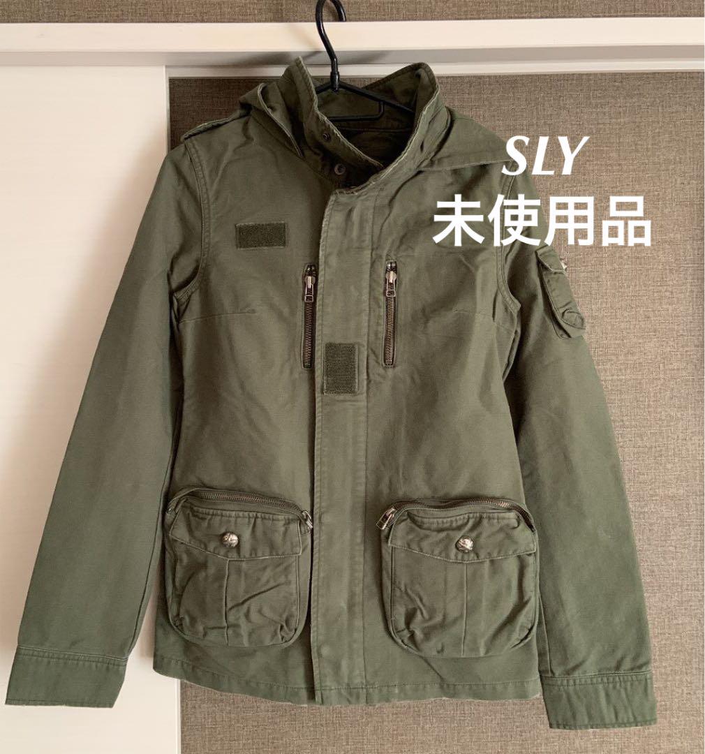 未使用品 Sly スライ ミリタリージャケット ビンテージ加工 カーキ メルカリ