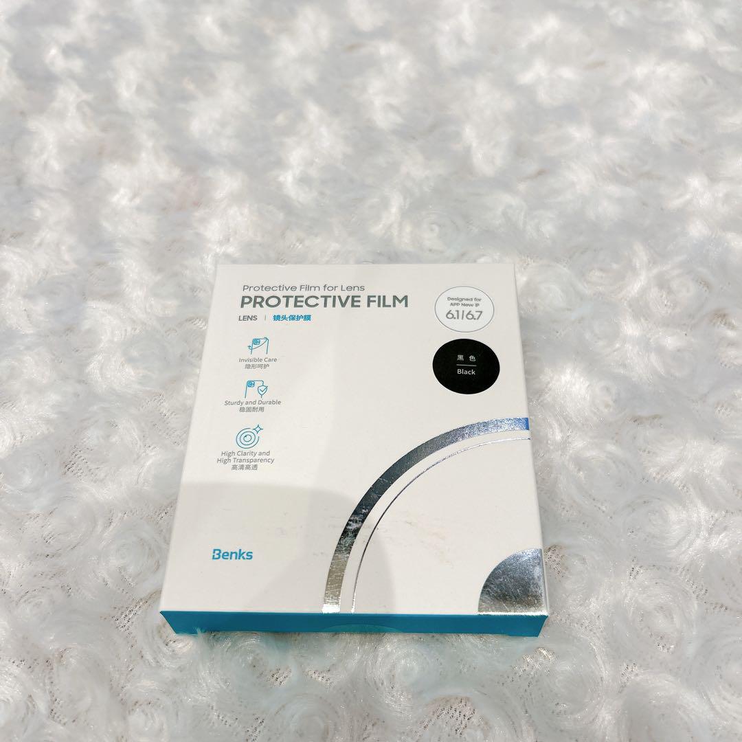 ✨ Benks フィルムレンズ 保護 ip6.1/6.7 ブラック 1枚