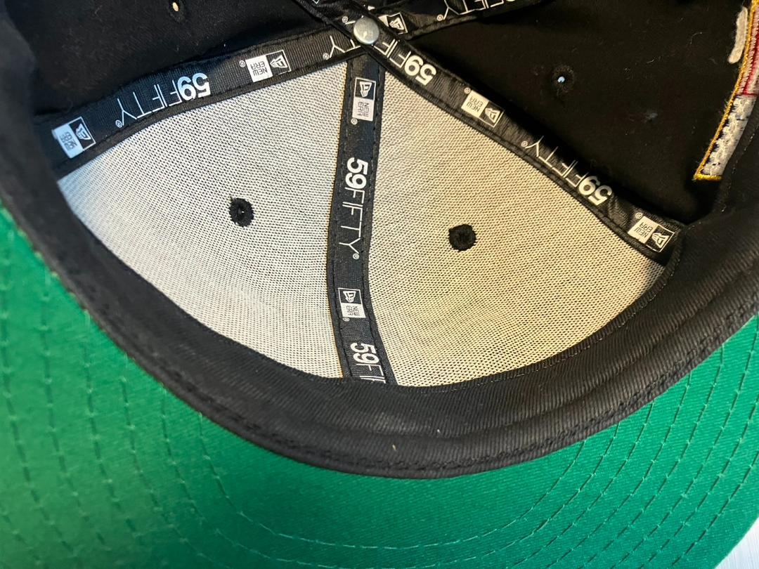 STUSSY NEWERA　キャップ 60.6cm USA国旗 黒