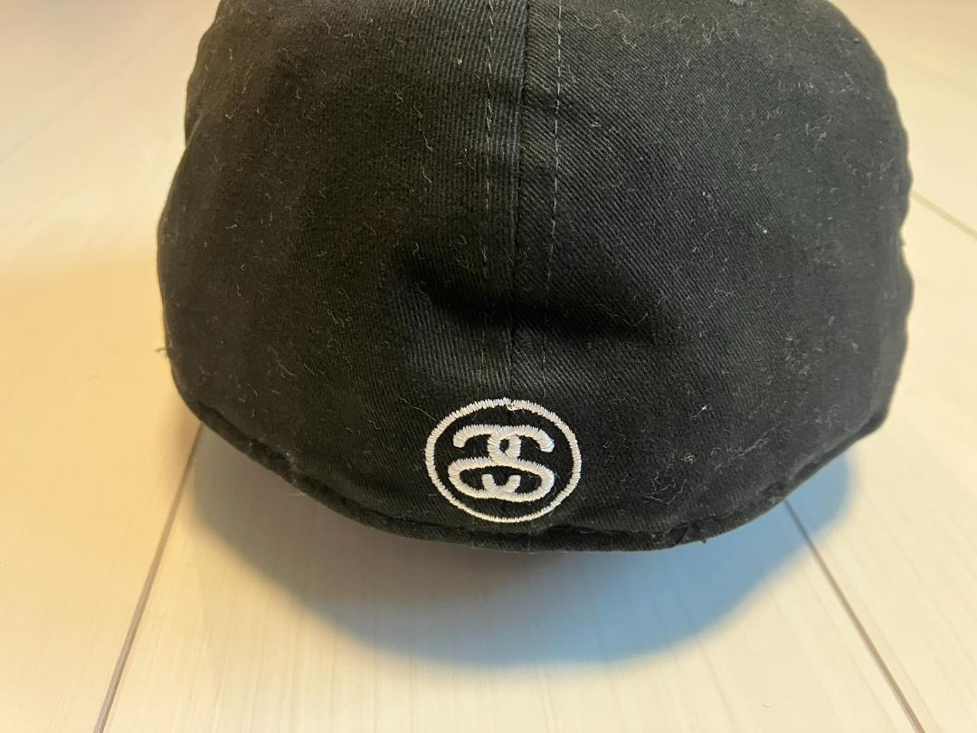 STUSSY NEWERA　キャップ 60.6cm USA国旗 黒