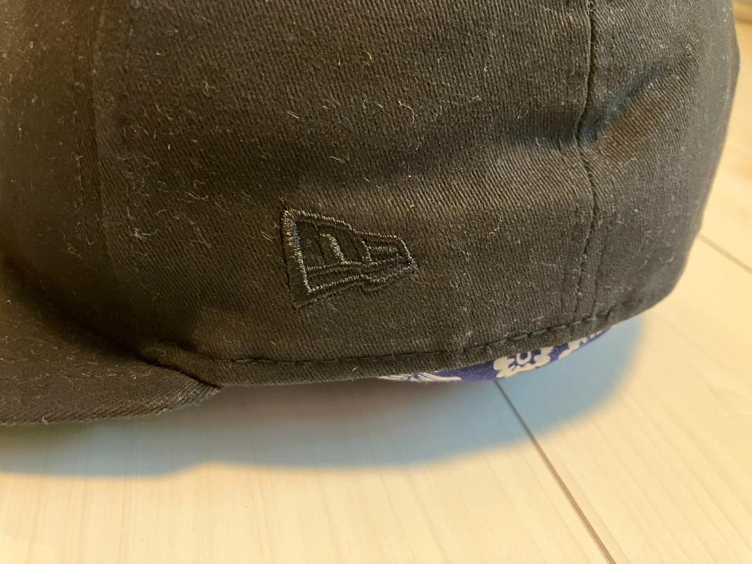 STUSSY NEWERA　キャップ 60.6cm USA国旗 黒
