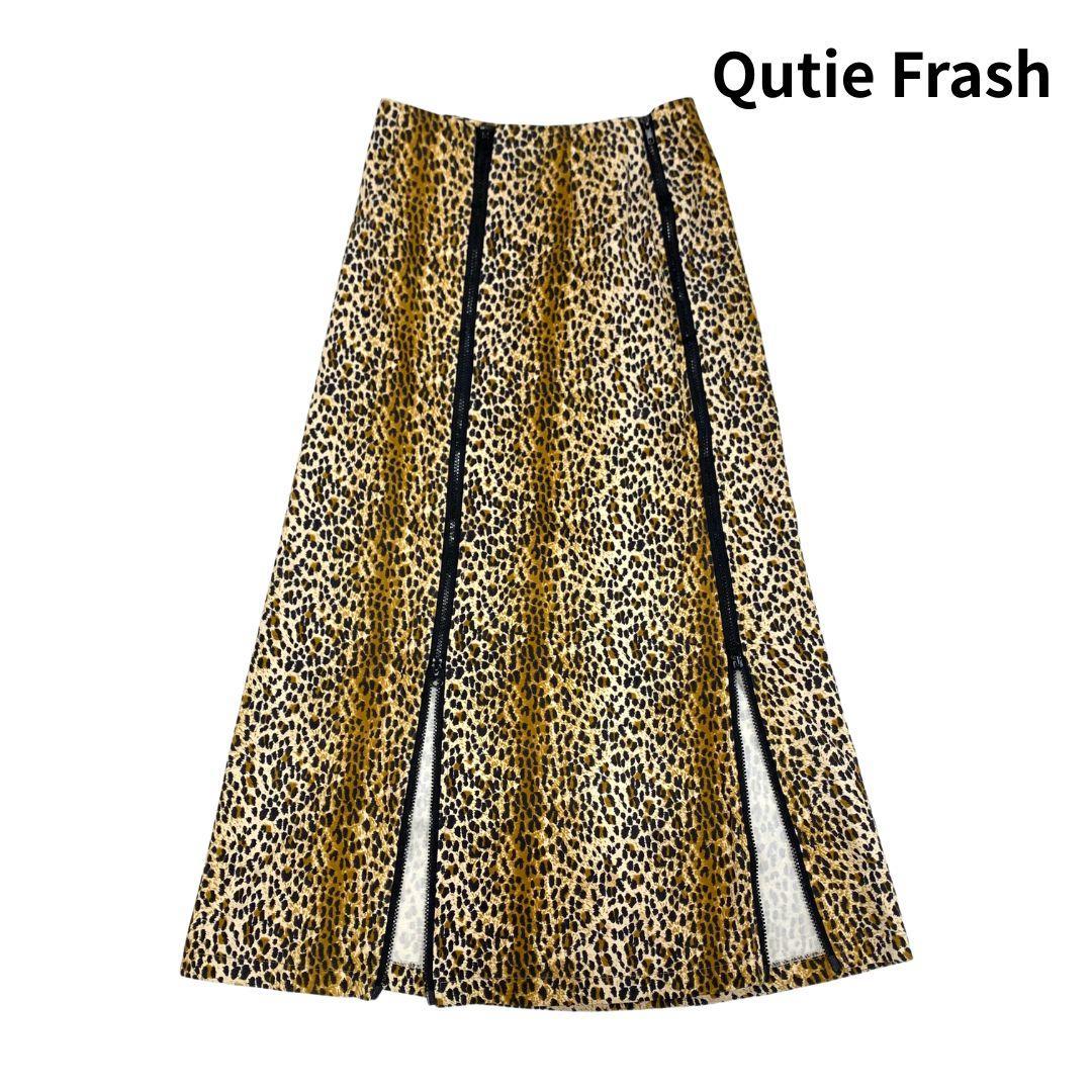Qutie Frash キューティーフラッシュ レオパード ジップ スカート