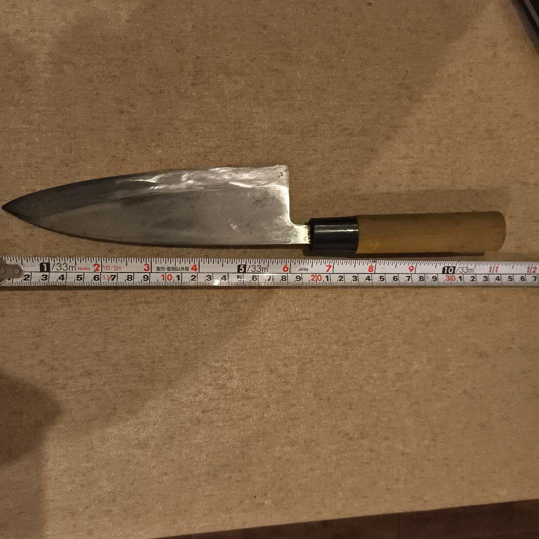 無銘出刃包丁 全鋼傷や汚れあり