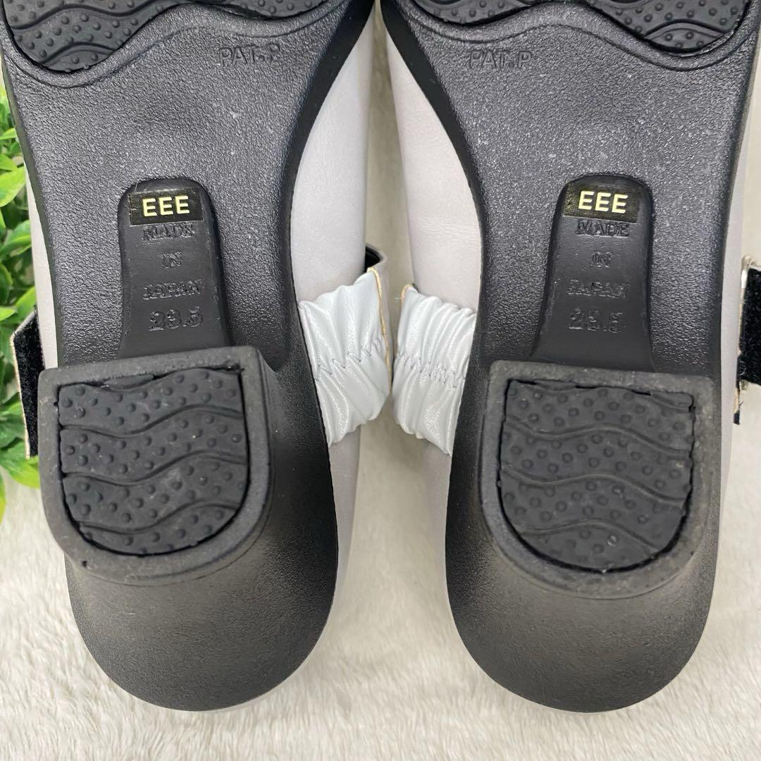 ほぼ新品】人気✨BENEBIS ベルトストラップ パンプス グレー