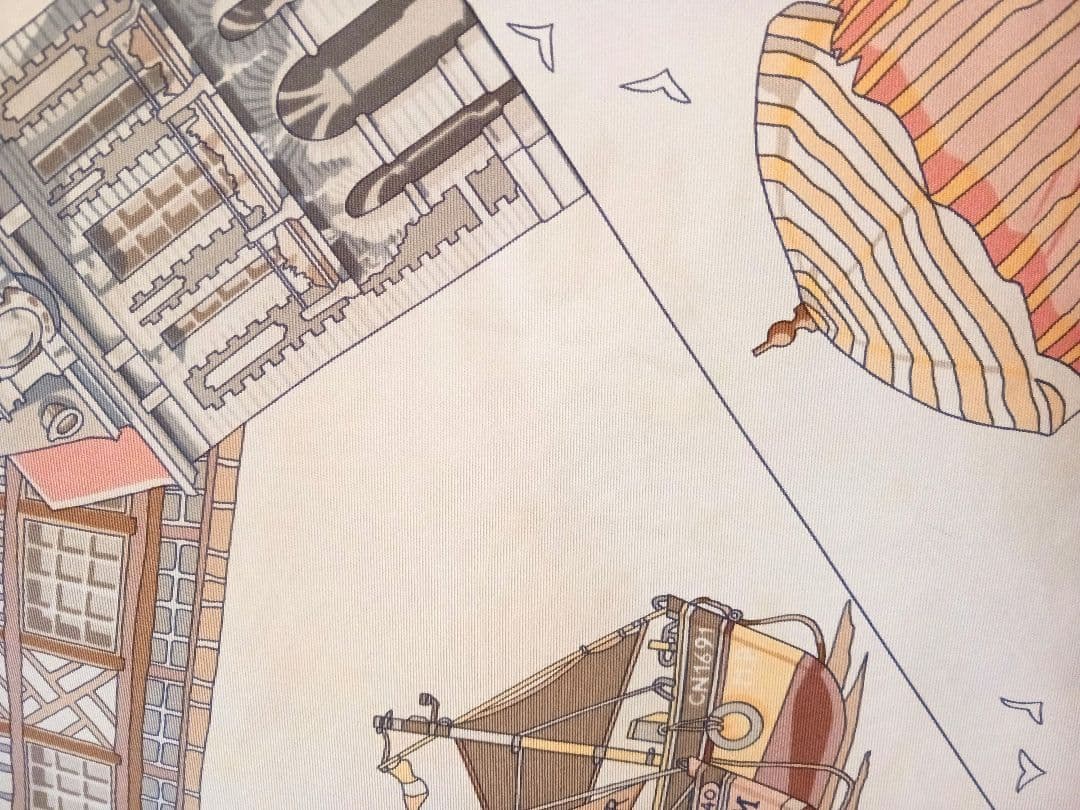 HERMES大判スカーフ約カレ90エルメス