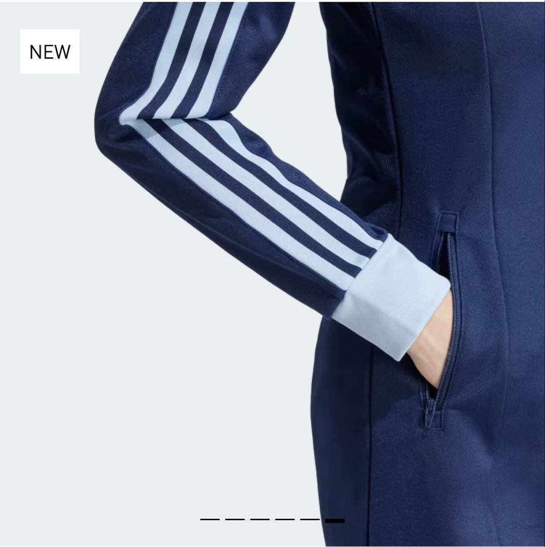 adidas アディカラー スリーストライプス トラックトップ ワンピース