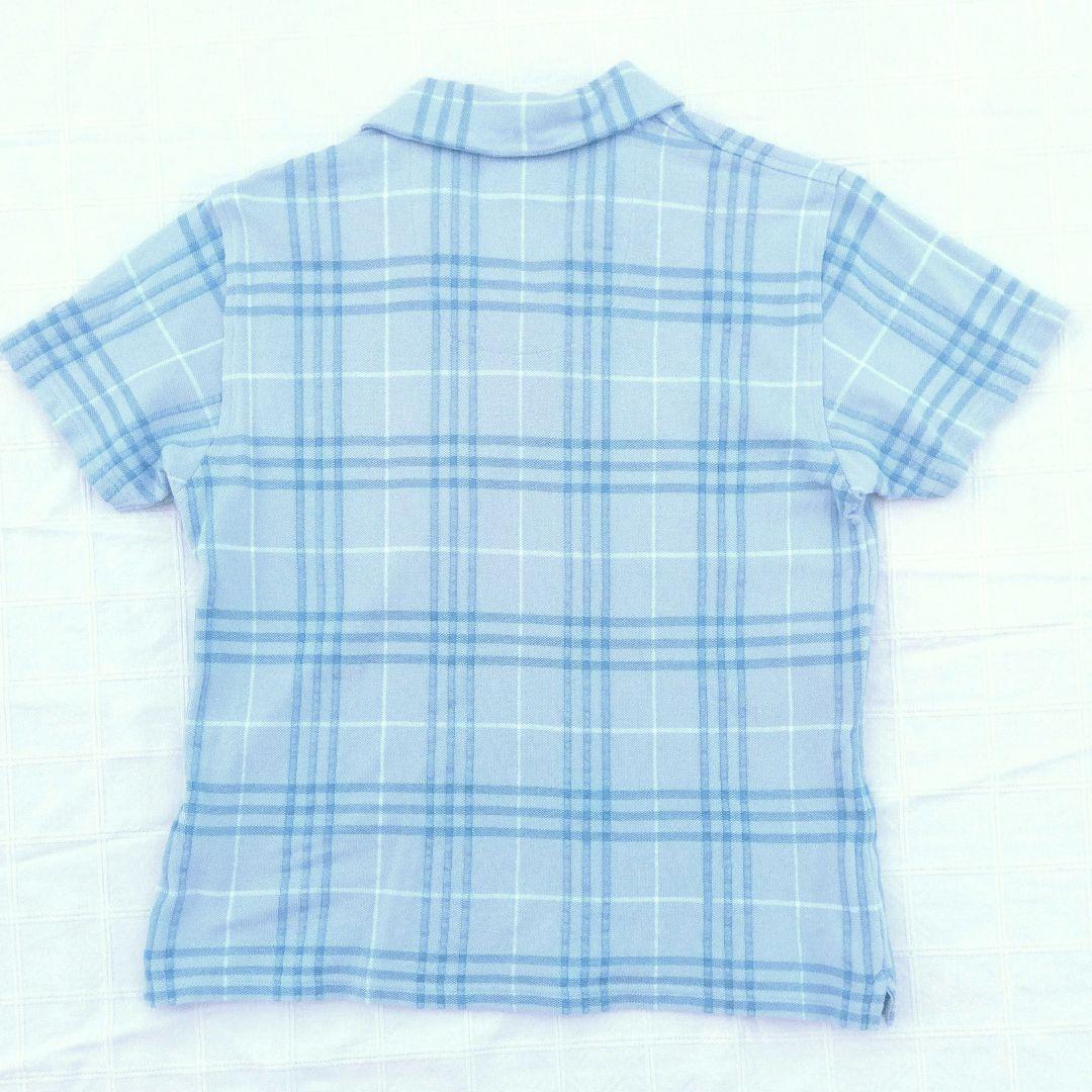 S　BURBERRY GOLF　バーバリーチェックの半袖ポロシャツ Burberry GOLF/バーバリーゴルフ ノバチェック スキッパー