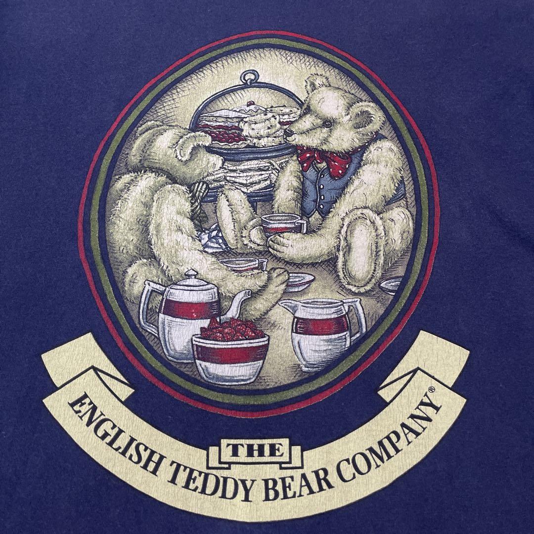 値下げ 90s THE ENGLISH TEDDY BEAR ベアー ロンT M