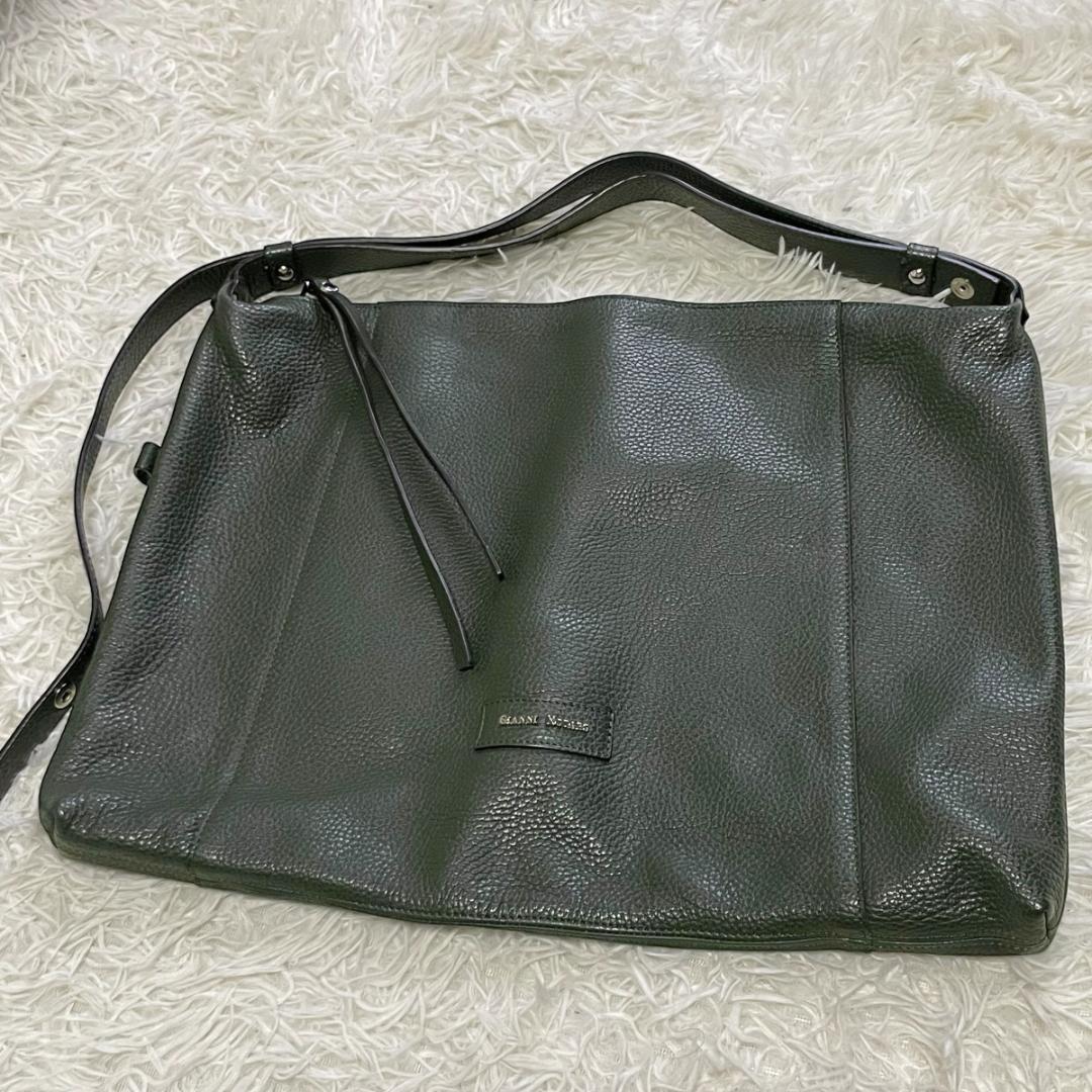 新入荷 GIANNI NOTARO 2WAY ドラーロレザー ワンハンドルバッグ 肩掛け バッグ