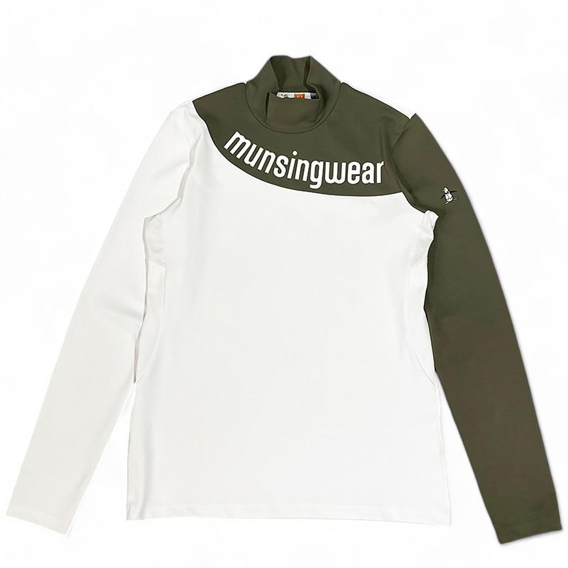 限定アウトレットセール：通販 マンシングウェア MUNSINGWEAR ハイネック Mアウ シャツ 長袖 レディースウェア