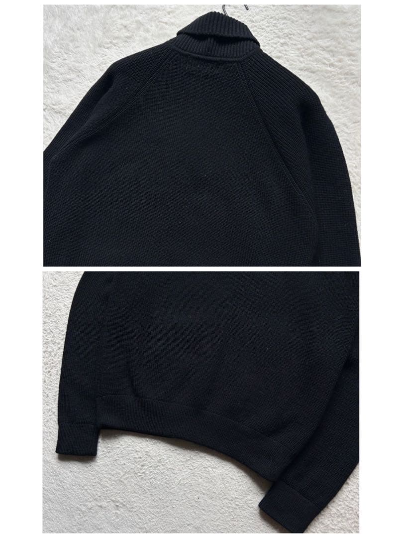 【超激レア】ポロバイラルフローレン ニットブルゾン フルジップ ウール ブラック