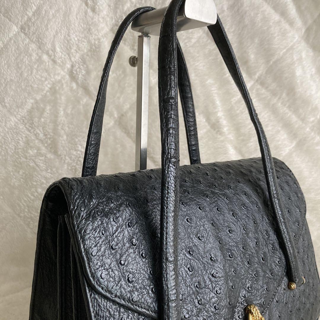 極美品 BALLYバリー オーストリッチレザー 高級クイルマーク