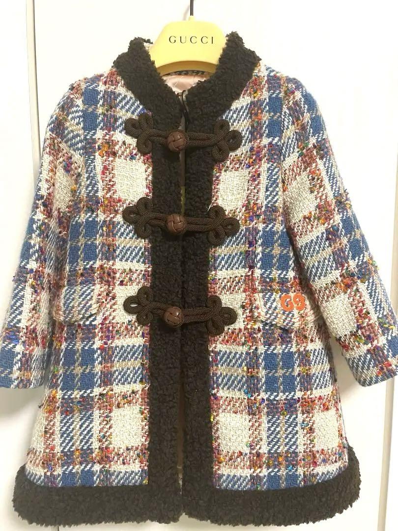 新品 GUCCIベビー ツイードコート 画像2