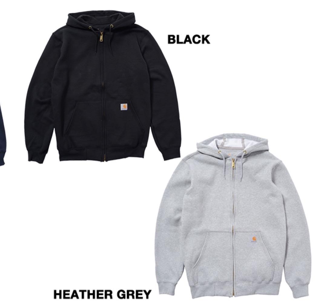 Carhartt ジップ パーカー ブラック