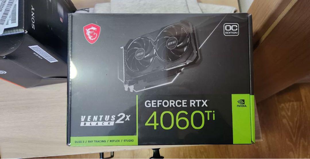グラフィックボード・グラボ・ビデオカード MSI GeForce RTX 4060 Ti VENTUS 2X BLACK