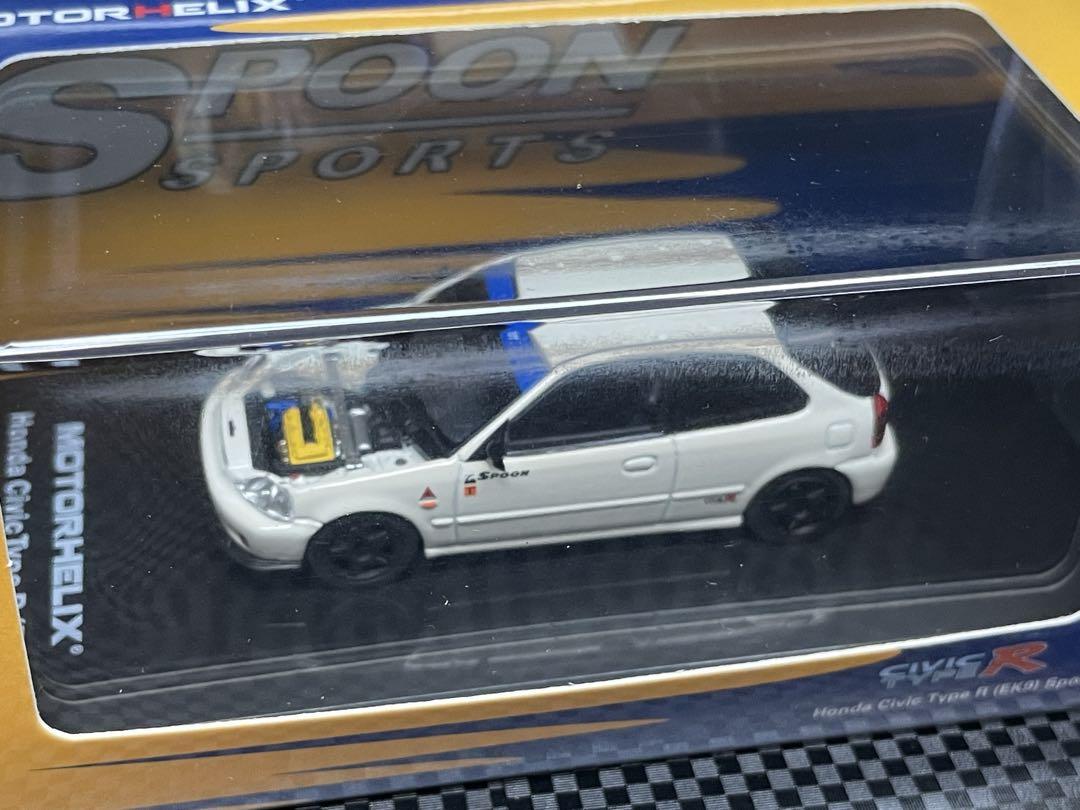 ラストMOTORHELIX 1/64 civic ek9 SPOON 2台セット