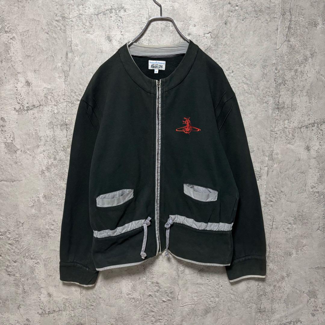 ヴィヴィアンウエストウッド ジップアップ トレーナー オリゾンティ期 オーブ刺繍