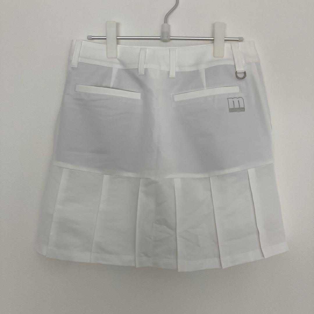 マンシングウエア　レディースL　ゴルフスカート　スコート　ホワイト　ブランド新品