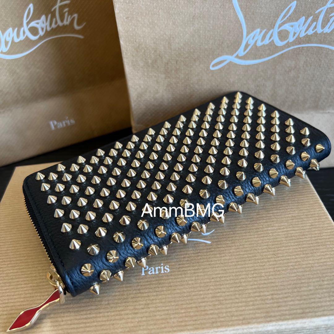 新品 正規品 ゴールド　ルブタン　パネトーネ ファスナー　長財布_画像1