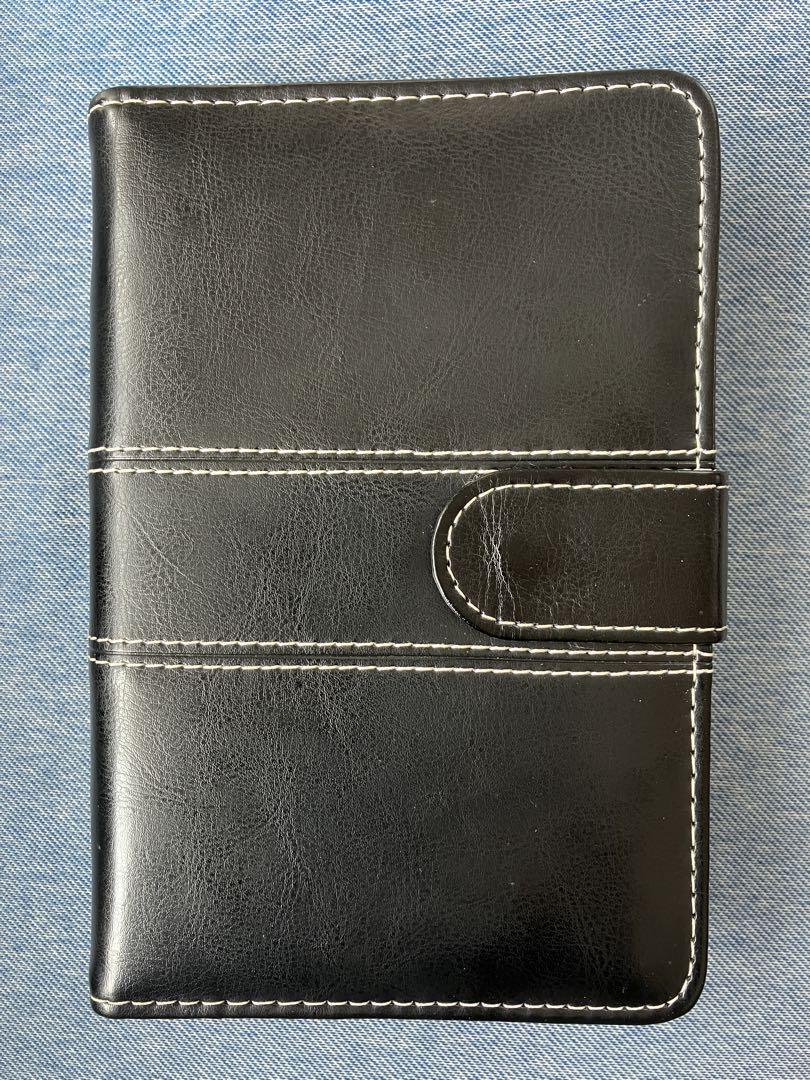 手帳カバーバイブルサイズ黒used