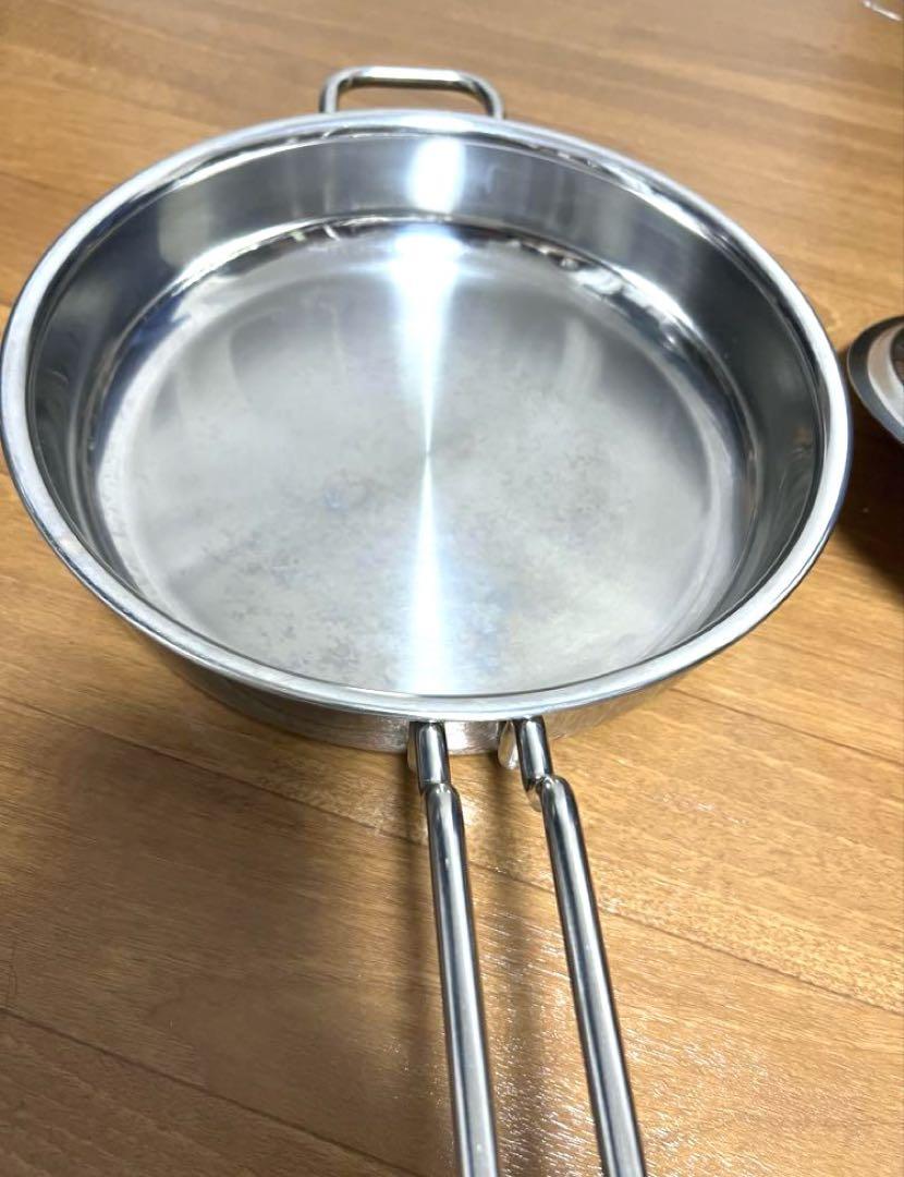 ジオプロダクト 25cm ソテーパン　ステンレスフライパン