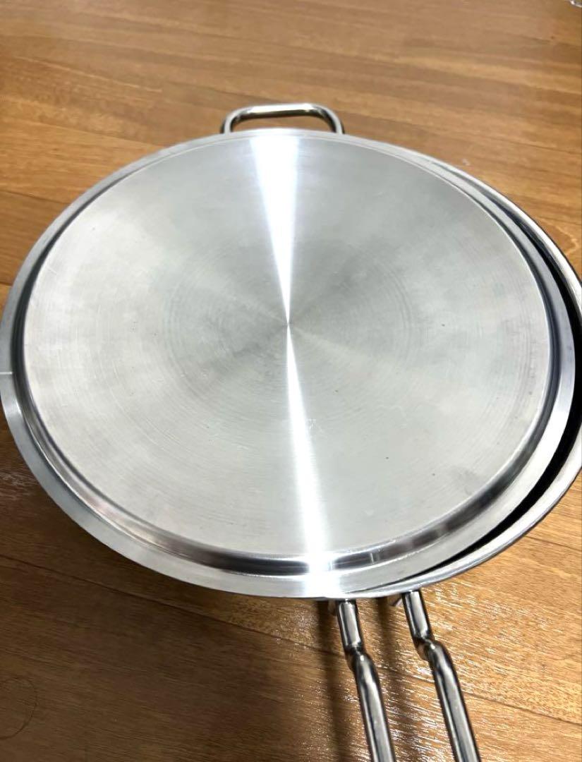 ジオプロダクト 25cm ソテーパン　ステンレスフライパン