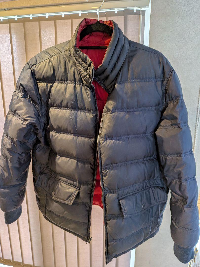TOMMY HILFIGER リバーシブル ダウンジャケット 黒 赤 LL