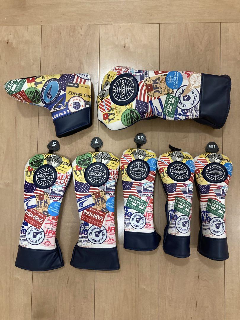 パンナムゴルフ PANAM スタンドキャディバッグ ヘッドカバーセット