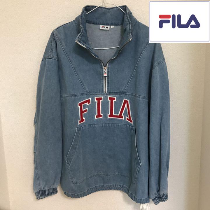 フィラ ハーフジップ アノラックデニムジャケット Gジャン