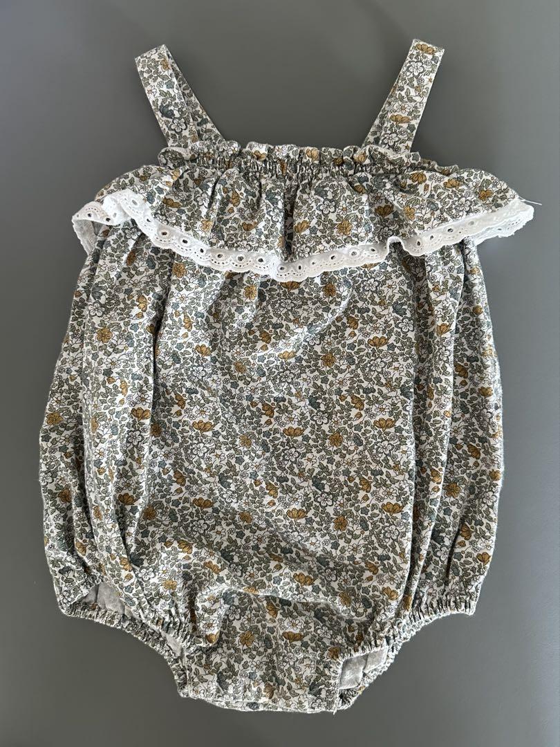littlecottonclothes ロンパース Little Cotton Clothes - Iris Romper Thistle Flo