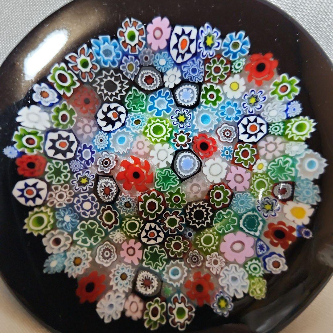イタリア MURANO ムラーノ ベネチアングラス ミルフィオリ コンポート 皿 イタリア MURANO ムラーノ ベネチアングラス ミルフィオリ