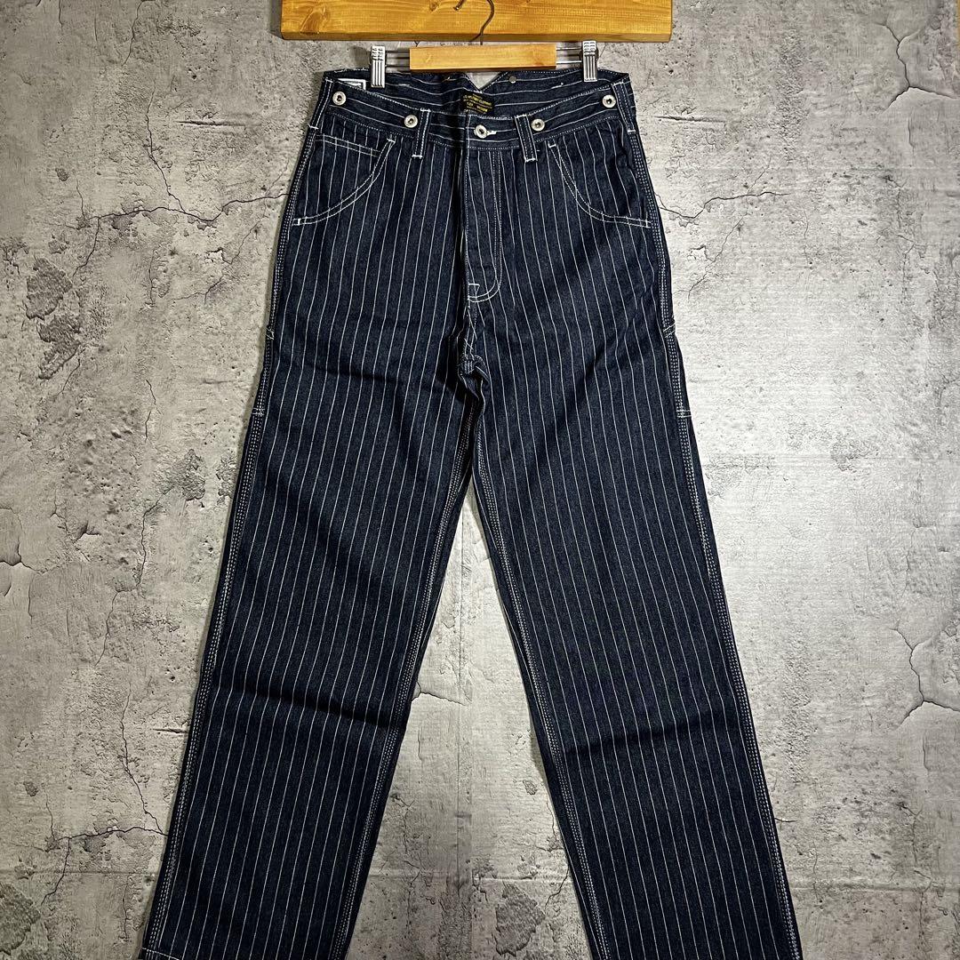 ✓新品未使用 ウォバッシュ デニム ワイド パンツ ヒッコ