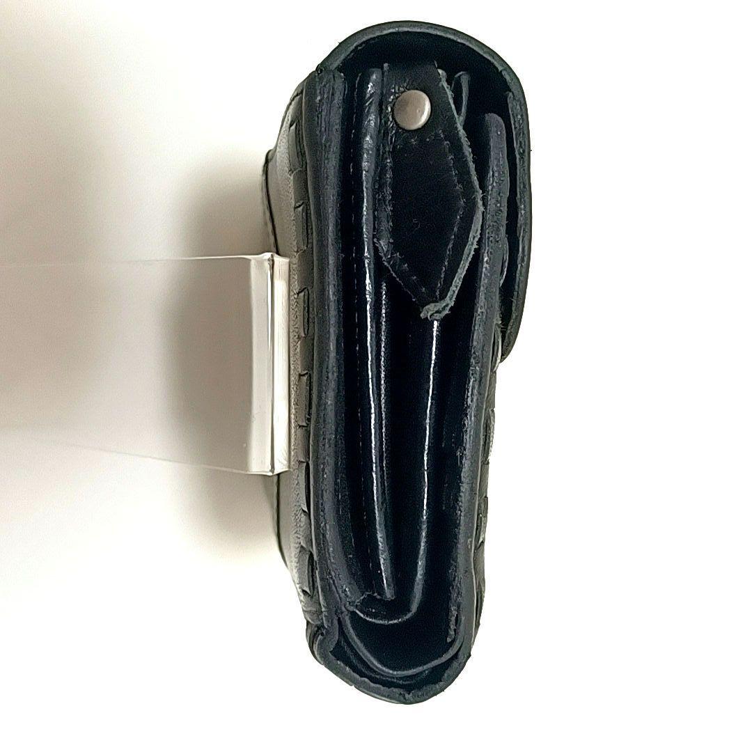 【希少】Vivienne Westwood オーブ　ベルト　レザー　折り財布　黒