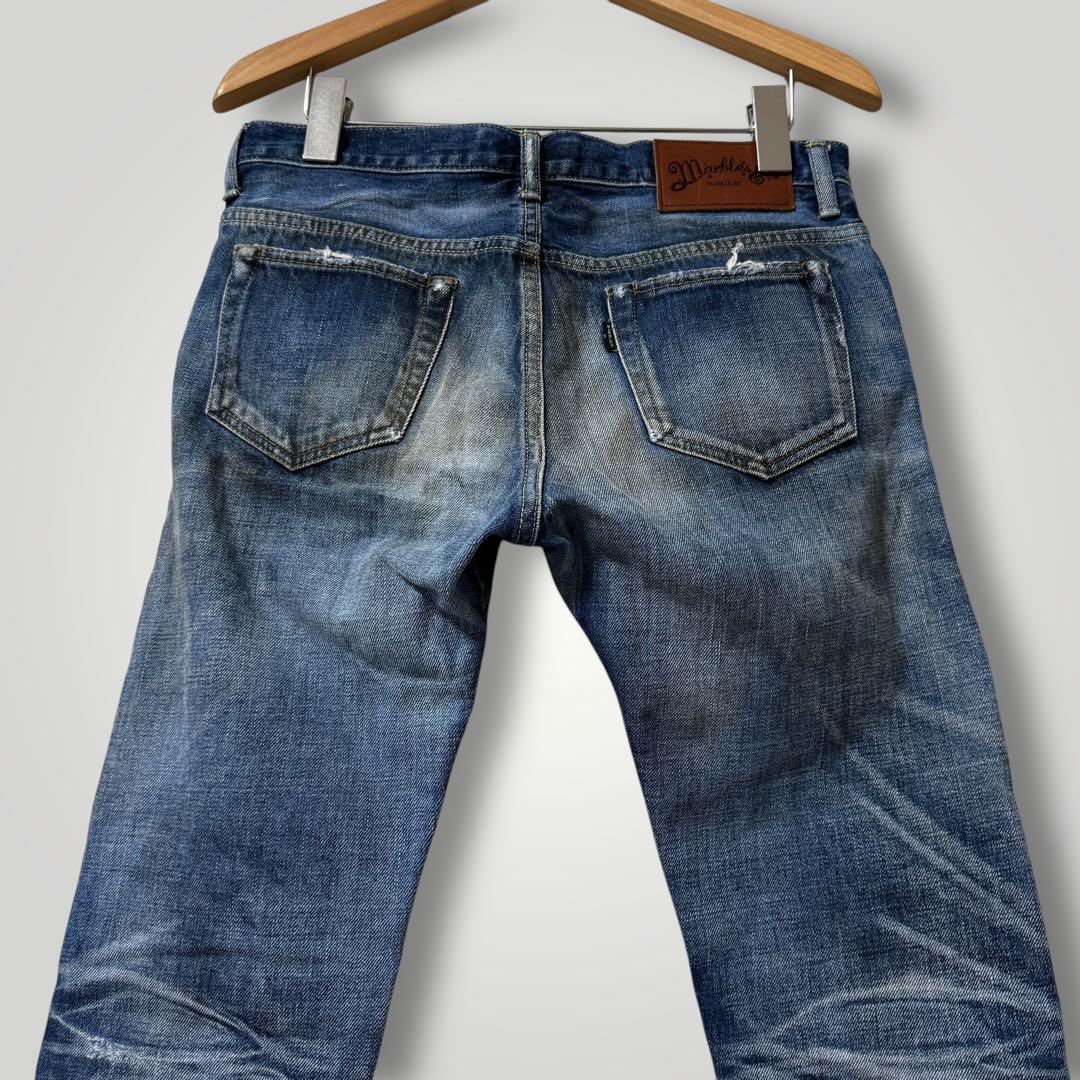 パンツ Marbles DISTORTED CRUSH REPAIR DENIM