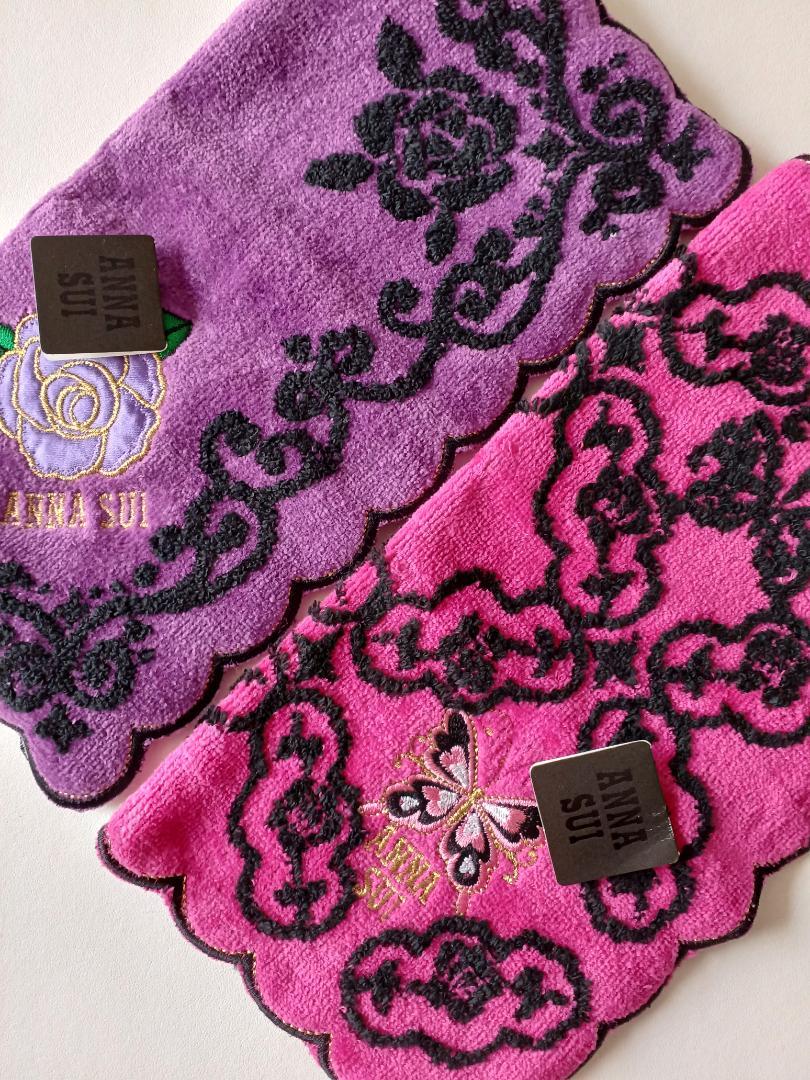 ANNA SUI 花柄ハンカチ 2枚セット タグ付き 未使用品 - メルカリ