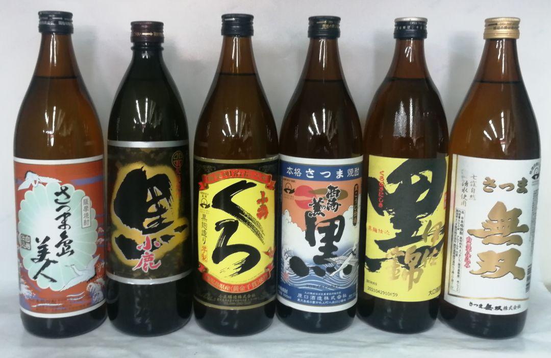 鹿児島限定セット 夢七夕 八幡 伊佐美 三岳 南之方 小松帯刀 1800ml Bibian 比比昂 - 鹿児島限定セット 本格焼酎 25% 1800ml 6本組