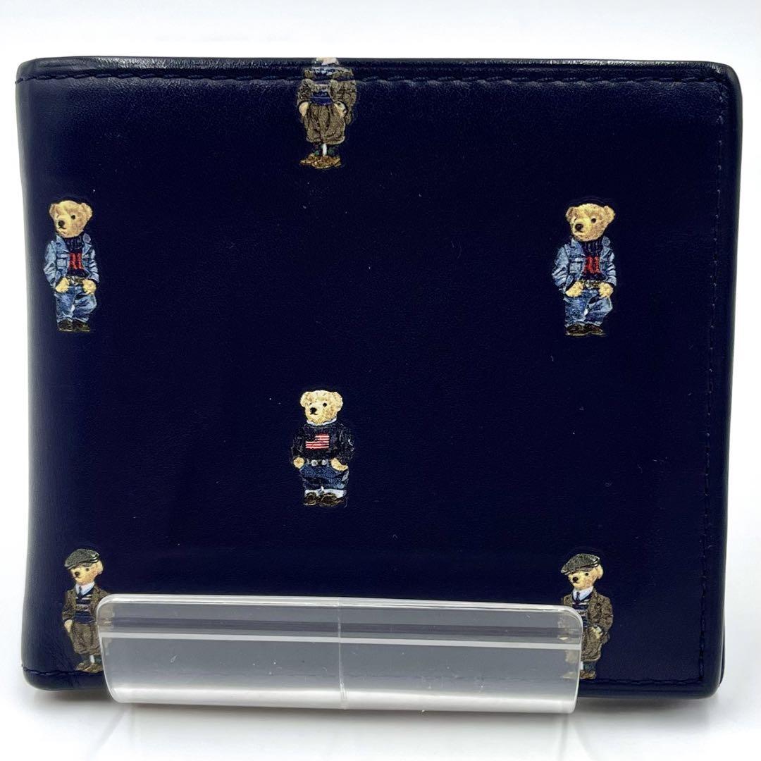POLO RALPH LAUREN BEAR LEATHER WALLET ポロ・ベアー本革二折