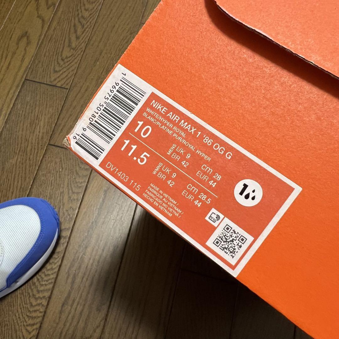 NIKE AIR MAX 1 ‘86 OG G. サイズ28cm