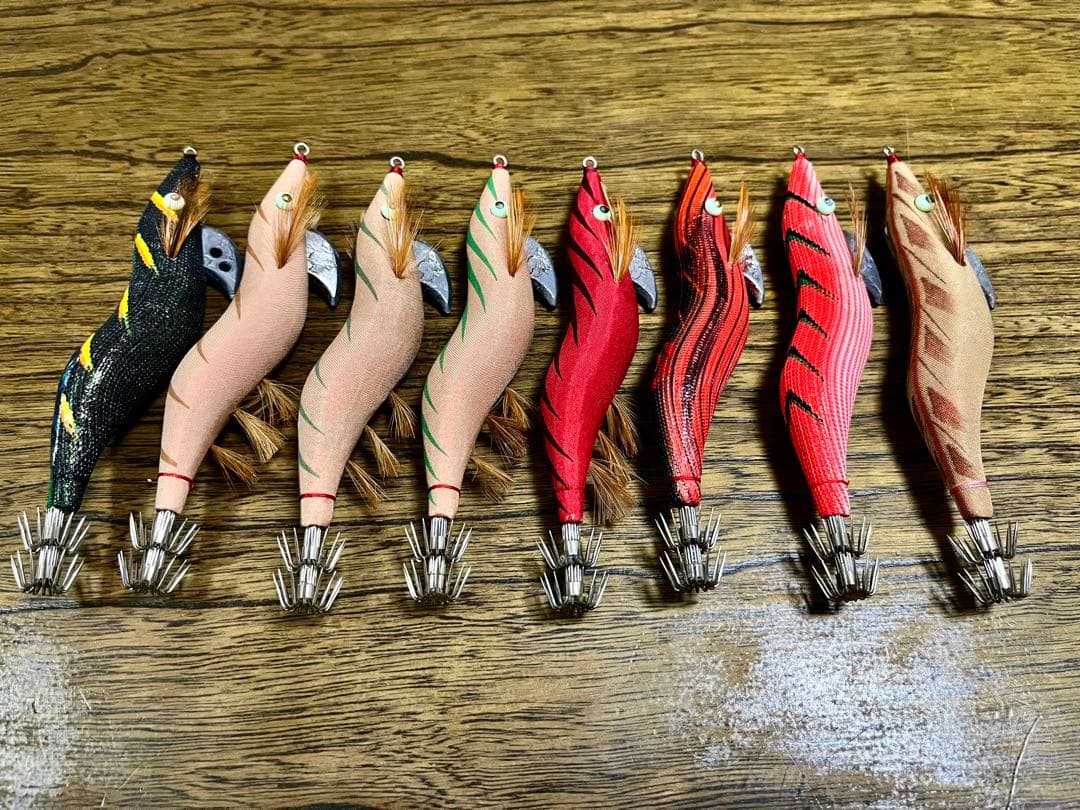 餌木猿 3.0号 2.5号 シンカー穴開け アワビシート 加工 9本HAYASHI