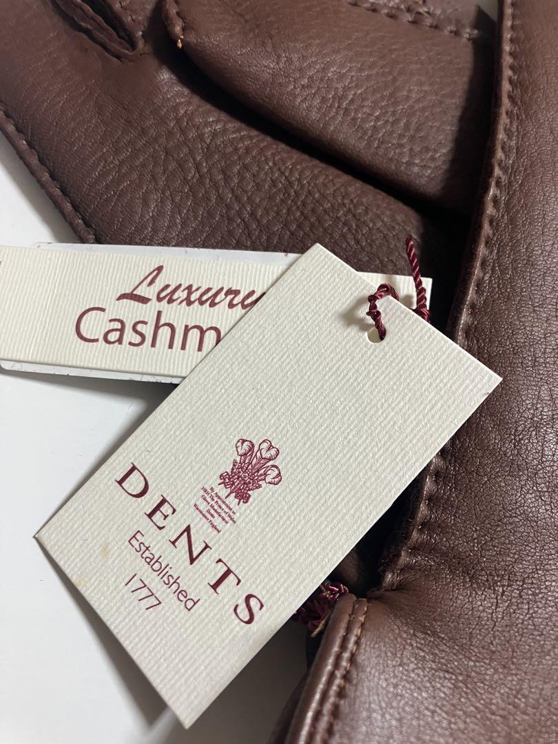 DENTS デンツ グローブ メンズ レザー カシミヤライニング 手袋 M
