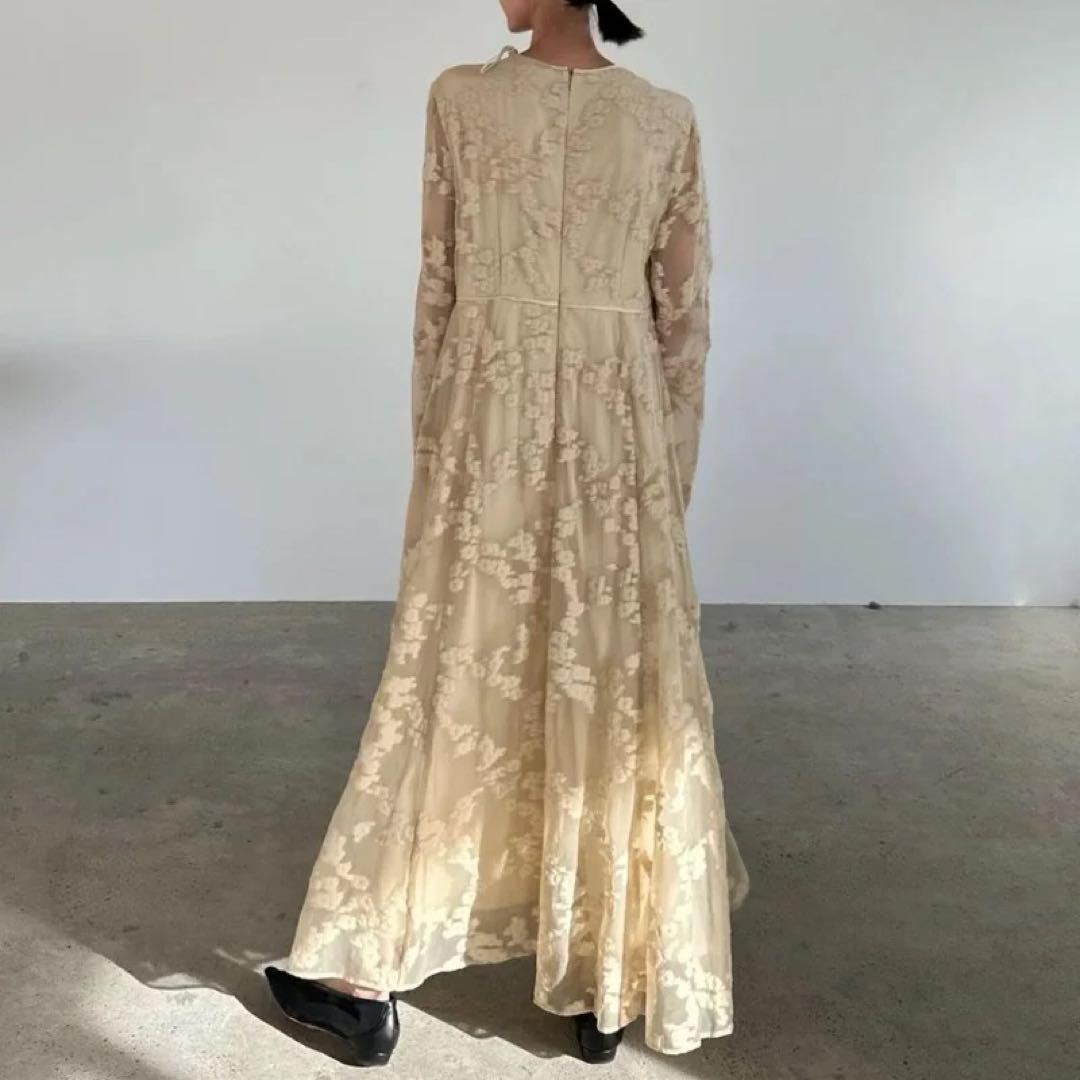 CLANE クラネワンピースBULGED FLOWER JACQUARD