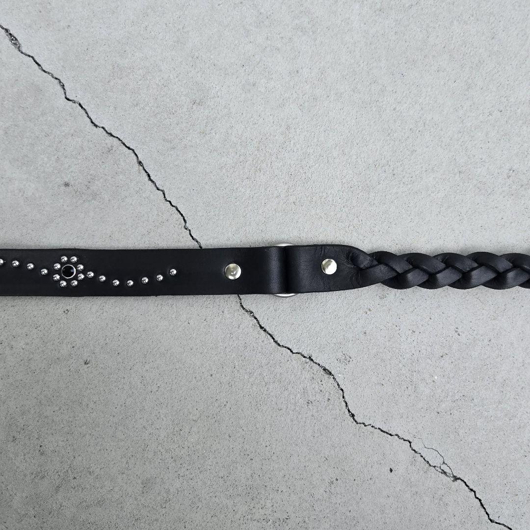 スタッズ　レザー　ベルト　ハンドメイド　beli-11