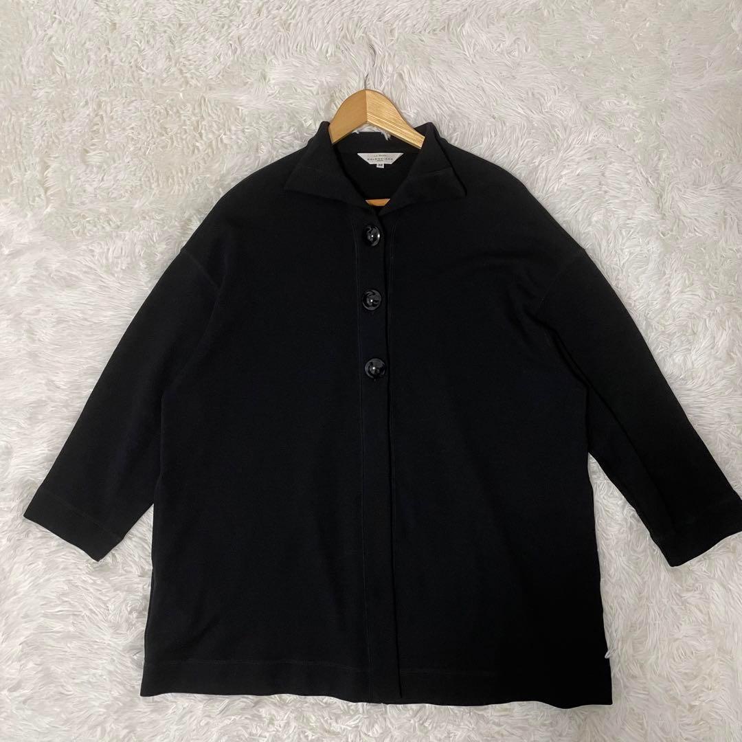 BALENCIAGA カーディガン　七分丈　 38 ブラック ウール100%