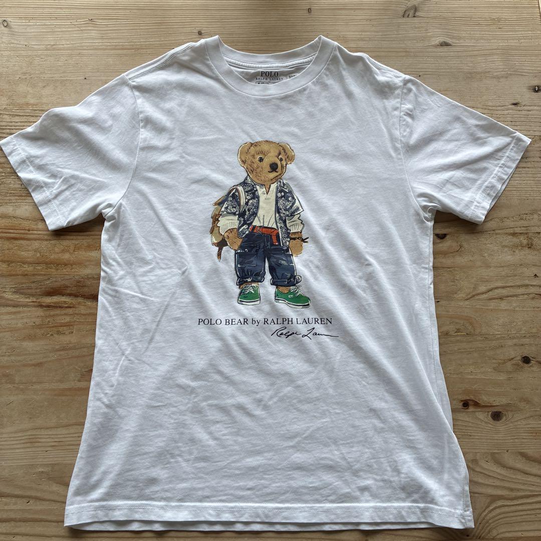 ポロベア♪ラルフローレン☆アビエーターベアTシャツ ホワイト POLO ラルフローレン ポロベアー 半袖Tシャツ 送料無料