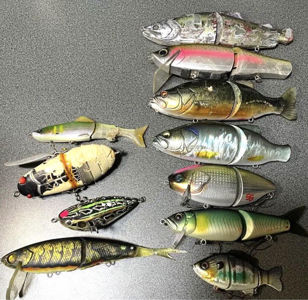 【最終値下げ】バスルアーセット ビックベイト バスロイド ネコソギ