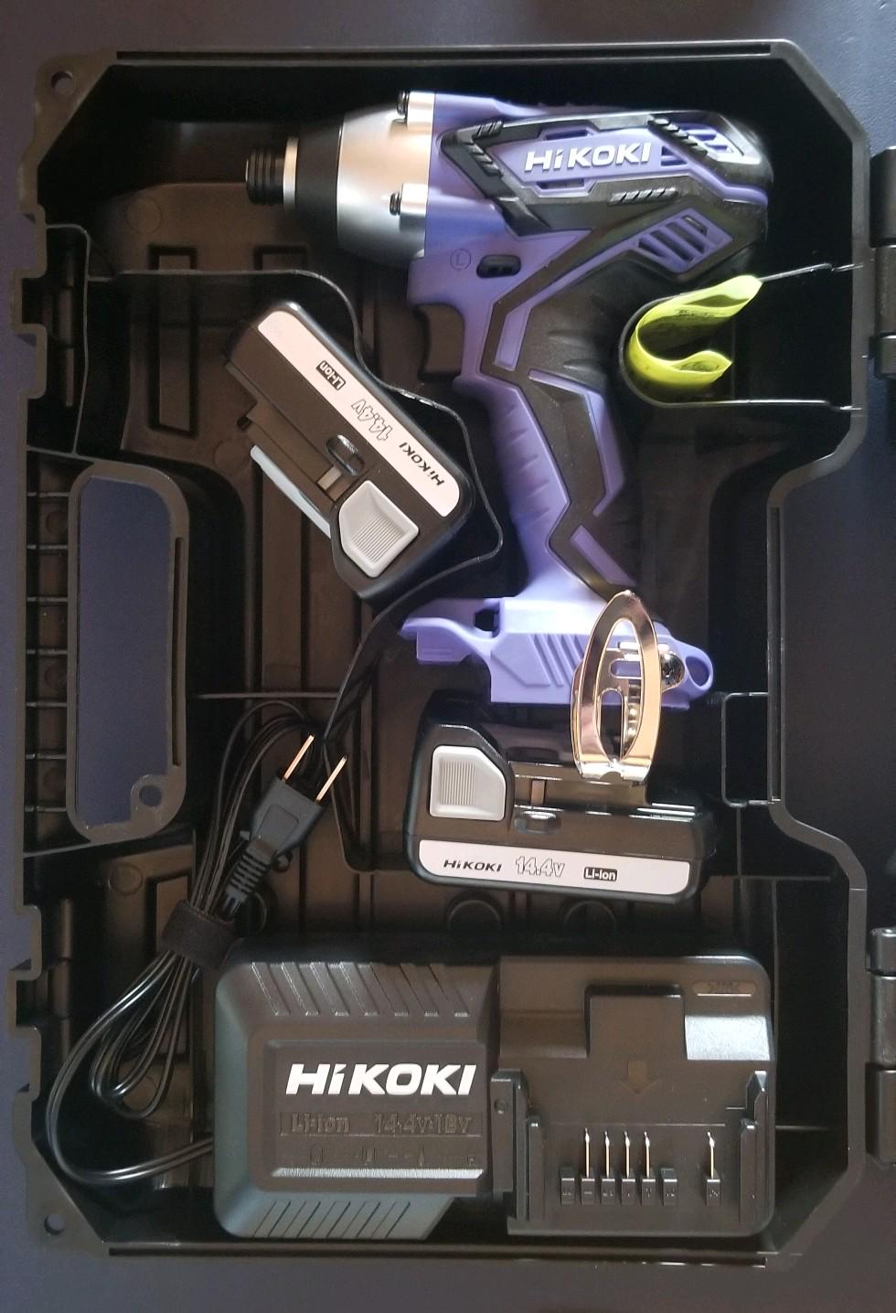 HiKOKI14.4V インパクトドライバ 電池×2個 充電器 ケース | contifarma.pe