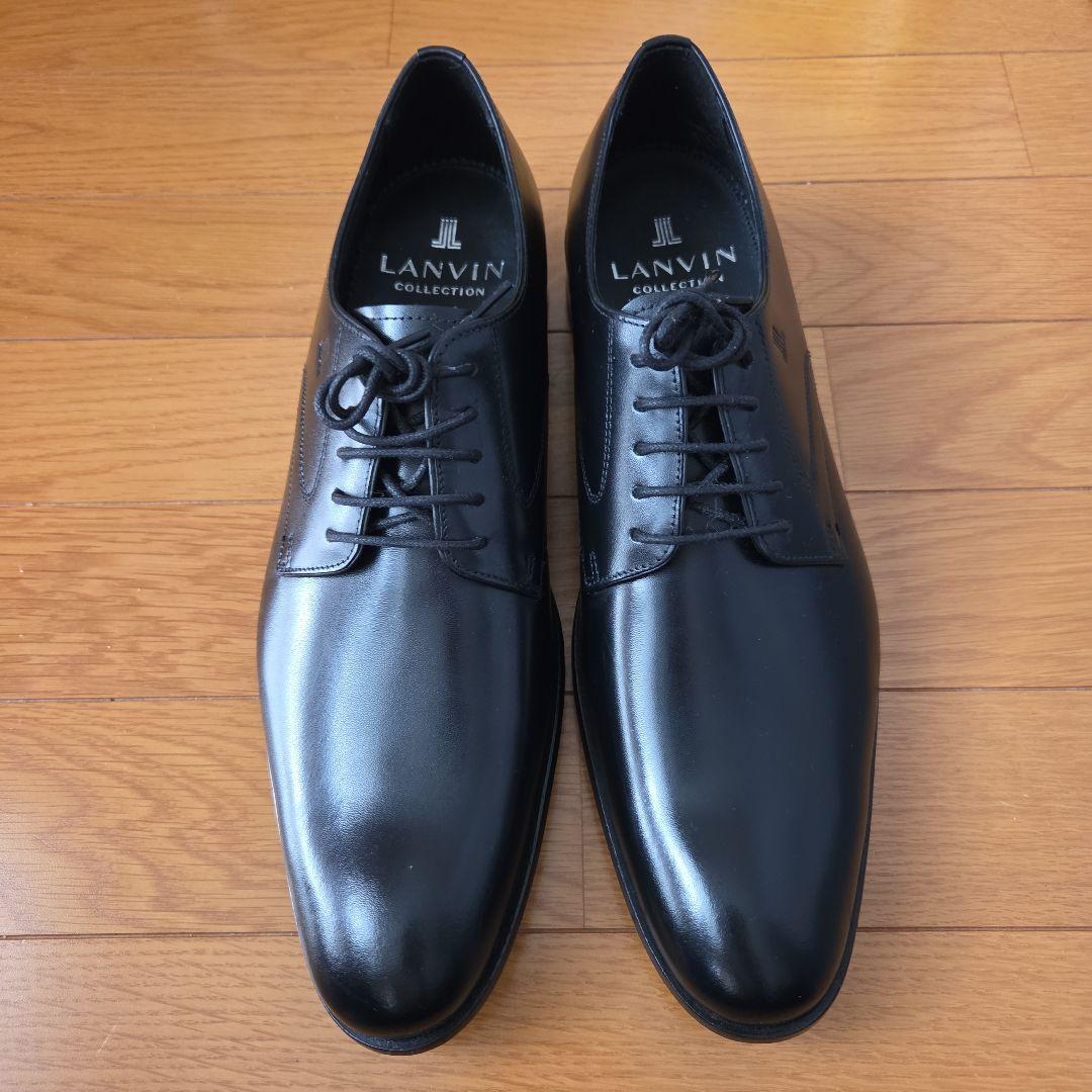LANVIN ブラック ビジネスシューズ25.5cm・LANVIN