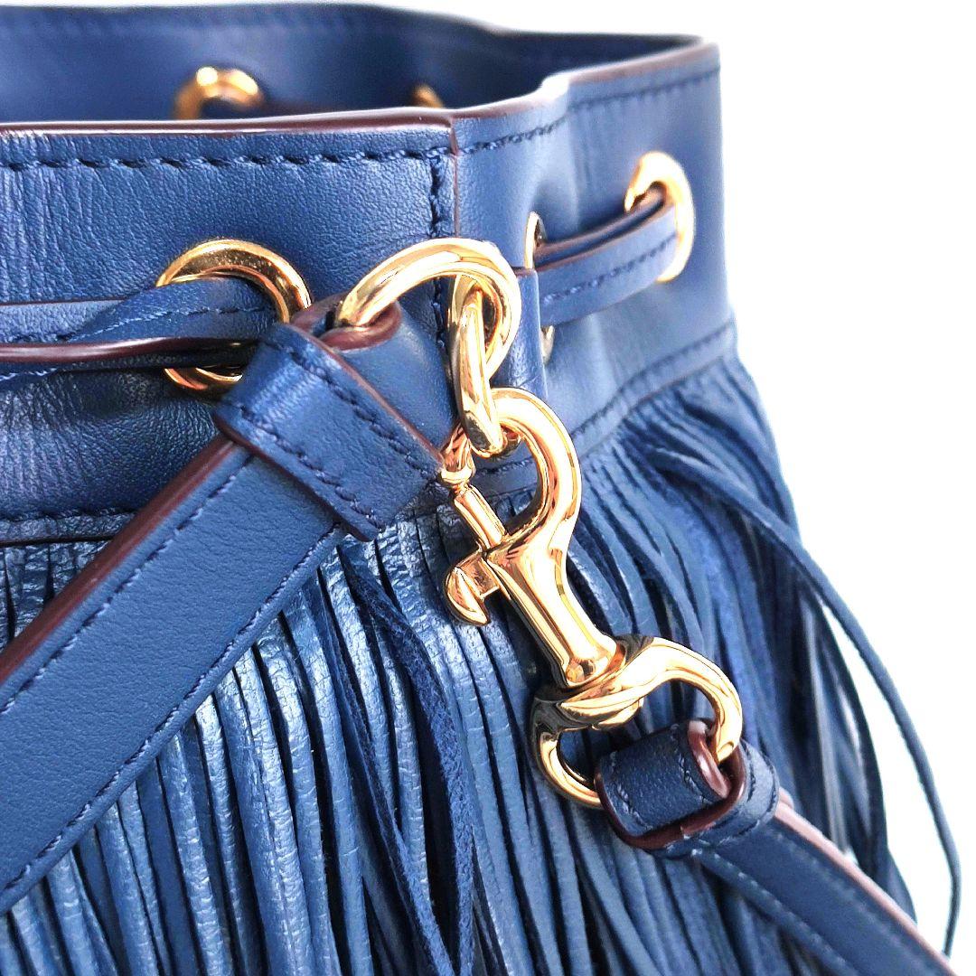 ✨極美品✨J&M デヴィッドソン　カーニバル　ショルダーバッグ　2way ブルー