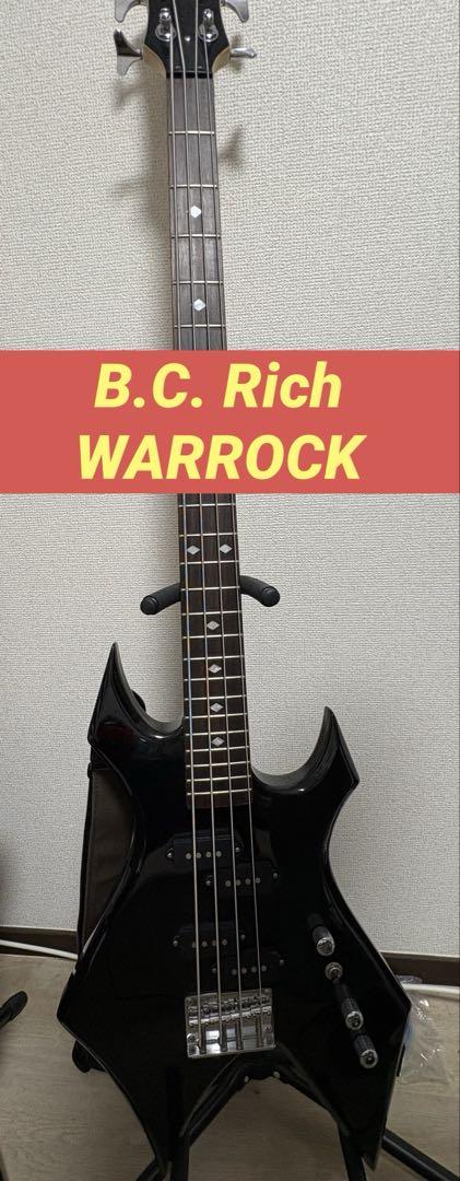 BC-Rich ワーロックベース ブラック 4弦エレキベース
